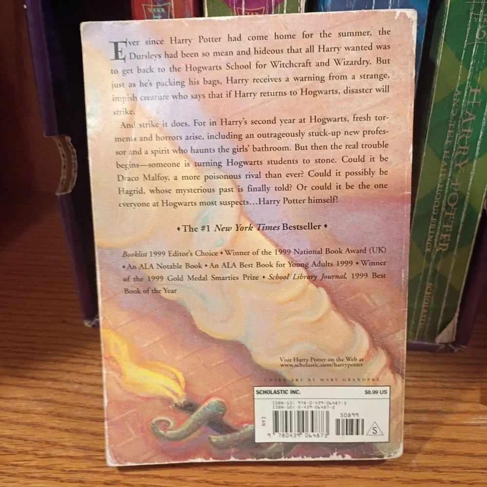 Harry Potter Complete Book Set by JK Rowling + Quidditch Through... Paperback